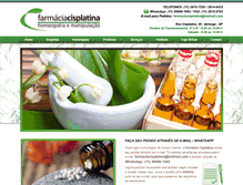 Tablet Screenshot of cisplatina.com.br